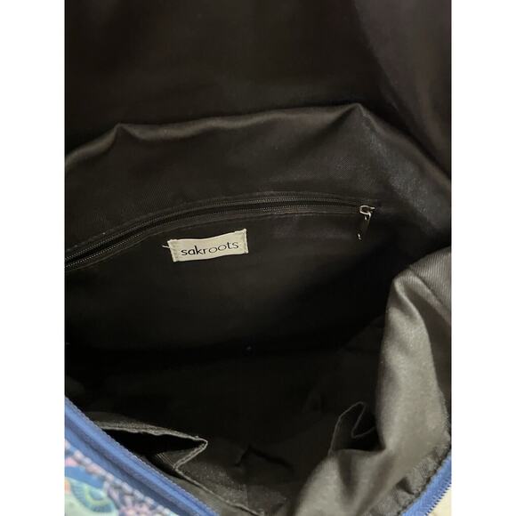 Sakroots Loyola Convertible Eco Twill Blue Turtle Print Backpack - Picture 5 of 5